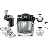 BOSCH Serie 6 Küchenmaschine mit Waage 1600 W Schwarz, Edelstahl gebürstet