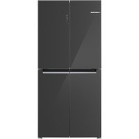 BOSCH Serie 4 Kühl-Gefrierkombination mehrtürig, Glasfront 189.5 x 85.5 cm Grau, Total No Frost