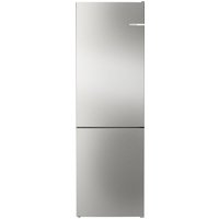 BOSCH Serie 4 Freistehende Kühl-Gefrier-Kombination mit Gefrierbereich unten 186 x 60 cm Edelstahl