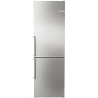 BOSCH Serie 4 Freistehende Kühl-Gefrier-Kombination mit Gefrierbereich unten 186 x 60 cm Gebürsteter Stahl AntiFingerprint, Total No Frost