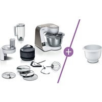 BOSCH Serie 4 Küchenmachinenset 1000 W Weiß, Champagne
