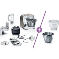 BOSCH Serie 4 Küchenmaschinenset 1000 W Weiß, Champagne