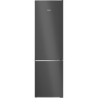 BOSCH iQ500 Freistehende Kühl-Gefrier-Kombination mit Gefrierbereich unten 203 x 60 cm Gebürsteter schwarzer Stahl AntiFingerprint, Total noFrost