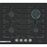 BOSCH Serie 8 Gaskochfeld 60 cm Hartglas, Schwarz