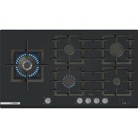 BOSCH Serie 8 Gaskochfeld 90 cm Hartglas, Schwarz