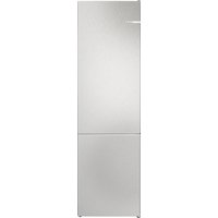 BOSCH Serie 4 Freistehende Kühl-Gefrier-Kombination mit Gefrierbereich unten 203 x 60 cm Metall-Optik, Total No Frost