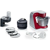 BOSCH Serie 4 Küchenmaschine MUM 5 1000 W Rot, silber
