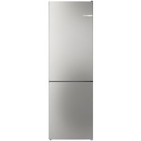 BOSCH Serie 4 Freistehende Kühl-Gefrier-Kombination mit Gefrierbereich unten 186 x 60 cm Metall-Optik