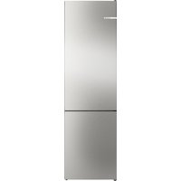 BOSCH Serie 4 Freistehende Kühl-Gefrier-Kombination mit Gefrierbereich unten 203 x 60 cm Gebürsteter Stahl