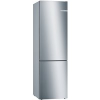 BOSCH Serie 6 Freistehende Kühl-Gefrier-Kombination mit Gefrierbereich unten 201 x 60 cm Metall-Optik