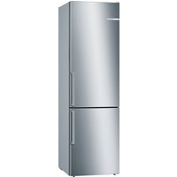 BOSCH Serie 6 Freistehende Kühl-Gefrier-Kombination mit Gefrierbereich unten 201 x 60 cm Gebürsteter Stahl AntiFingerprint
