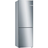 BOSCH Serie 6 Freistehende Kühl-Gefrier-Kombination mit Gefrierbereich unten 186 x 60 cm Metall-Optik