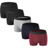 5Pcs Cotton Boxer Briefs Set