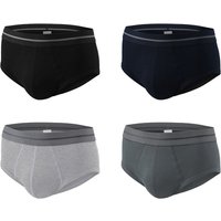 MODISHION Men's 4Pcs Skin-friendly Cotton Underwear Briefs | Size: 2XL