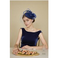 Vintage Feather Veil Fascinator