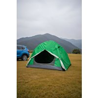 Living and Home Portable Camping Tent with Detachable Top Cover in Olive