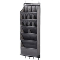 Living and Home Door Hanging Organizer for Shoes and Bags in Grey