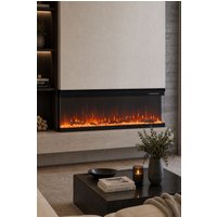 40inch Recessed/Freestanding Electric Fireplace in Black