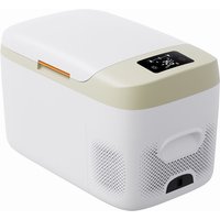 23L Portable Car Refrigerator with Display in Green
