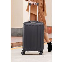 H&O Direct Hardside Carry-on Suitcase Lightweight with Spinner Wheels in Black