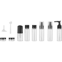 SHEONLY 11 Pcs Travel Bottle Set in Black