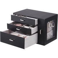 Grand 3 Tier Jewelry Display Cabinet Four Storage Drawers