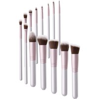 SHEONLY Set of 14 Professional Makeup Brush Tools in Pink