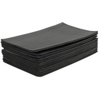 Living and Home 12pcs Self Adhesive Heat Sound Insulation Rubber Mats in Black