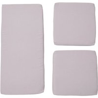 Living and Home 3Pcs Outdoor Waterproof Seat Cushion Set in Light Grey