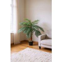 1m Realistic Faux Palm Tree Plastic Pot Home Office Decor Green