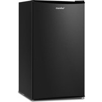 Living and Home 60 Litre Adjustable Thermostat Reversible Door Freestanding Under Counter 48cm Upright Freezer in Black