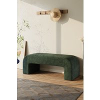 H&O Direct Green Contemporary Ottoman Bench in Pale Green