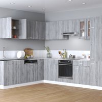 Berkfield Home Hanging Cabinet Grey Sonoma Engineered Wood
