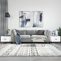 Berkfield Home Coffee Tables 2 pcs White 50x50x40 cm Engineered Wood | Size: 50 x 50 x 40 cm
