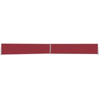 Berkfield Home Patio Retractable Side Awning 140x1200 cm Red