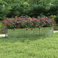 Berkfield Home Garden Raised Bed 240x40x45 cm Galvanized Steel Silver | Size: 240 x 40 x 45 cm
