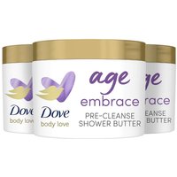 Dove Body Love Age Embrace Pre-Cleanse Shower Butter Peptide Serum, 3pk