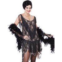 California Women's Adult Great Gatsby Gal Costume - M in Black | Size: Medium