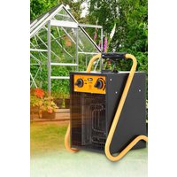 Living and Home 9KW Electric Fan Heater for Agricultural Use in Yellow