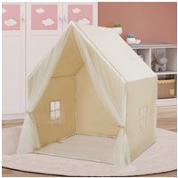Living and Home Cozy Play Tent Activity Tent for Children in Beige