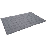 Living and Home Weighted Blanket for Adult Deep Sleep 155x200cm, 9.1 kg in Grey | Size: 155x200 cm
