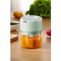 Living and Home 250ml Electric Wireless Kitchen Garlic Vegetable Chopper 30W Food Cutter Masher Crusher in Green