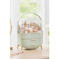 SHEONLY Multi-Function Make Up Case Dustproof Cosmetic Storage Box Organizer Skin Care Products Jewelry Organizer in Green