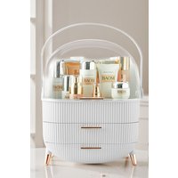 SHEONLY Cosmetic Organizer Skincare Display Box With 2 Layers Of Storage Boxes in White