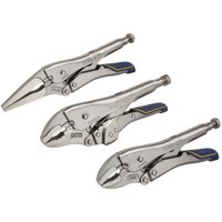 Irwin Vise-Grip Fast Release Locking Pliers Set Of 3 7R 9Ln & 10Wr in Blue