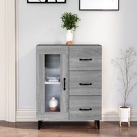 Berkfield Home Sideboard Grey Sonoma 69.5x34x90 cm Engineered Wood