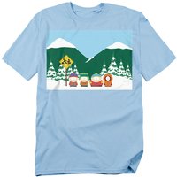 Bus Stop T Shirt Light Blue