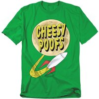 South Park Cheesy Poofs T-Shirt, Kelly Green | Size: 2XL