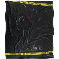 ViacomCBS/Nickelodeon Csi Outline Silky Touch Super Soft Throw Blanket 152 X 127 cm in White