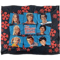 Brady Bunch Squares Silky Touch Super Soft Throw Blanket 152 X 127 cm